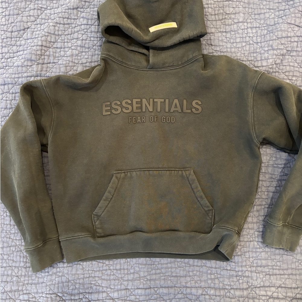 Fear of God Essentials Hoodie in Dark Gray